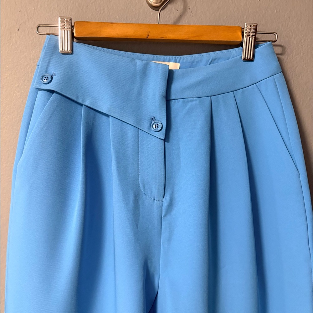 NWT Atoir High Waisted Tapered Natasha Trousers in Cerulean Blue. Size US 2 - Picture 6 of 11